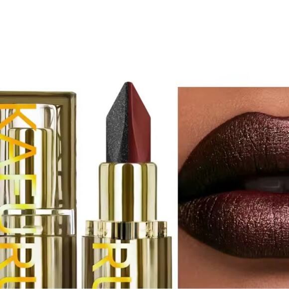 Final! NIB 2 Tone Lipstick Matte BlackRed - Picture 5 of 5